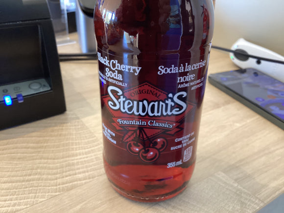 Stewart’s Black Cherry Soda 355ml