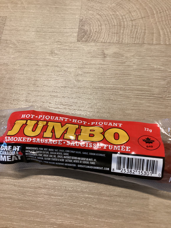 Jumbo Hot Sausage 72g
