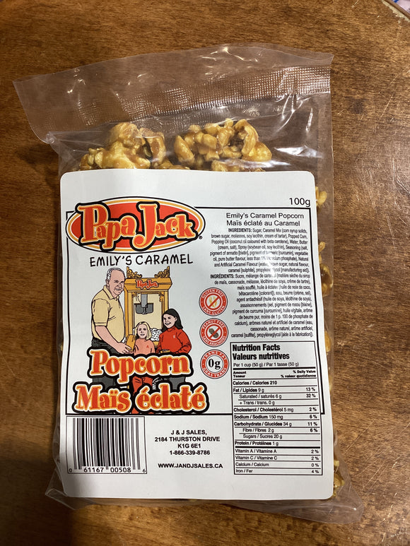 Caramel Popcorn 100g