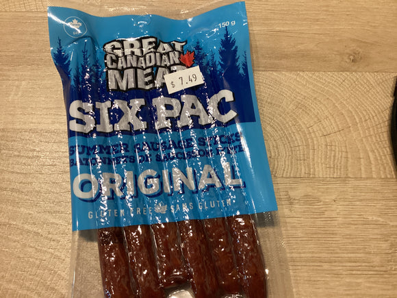 Original Summer Sausage Six Pac 150g