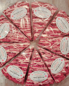 12" Red Velvet Strawberry Drizzle $45