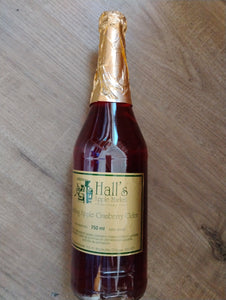 Hall's Sparkling Cranberry Cider 750ml